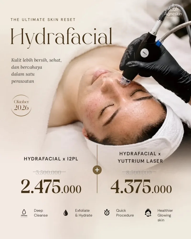 Promo Banjarmasin: Hydrafacial x I2PL dan x Yuttrium Laser